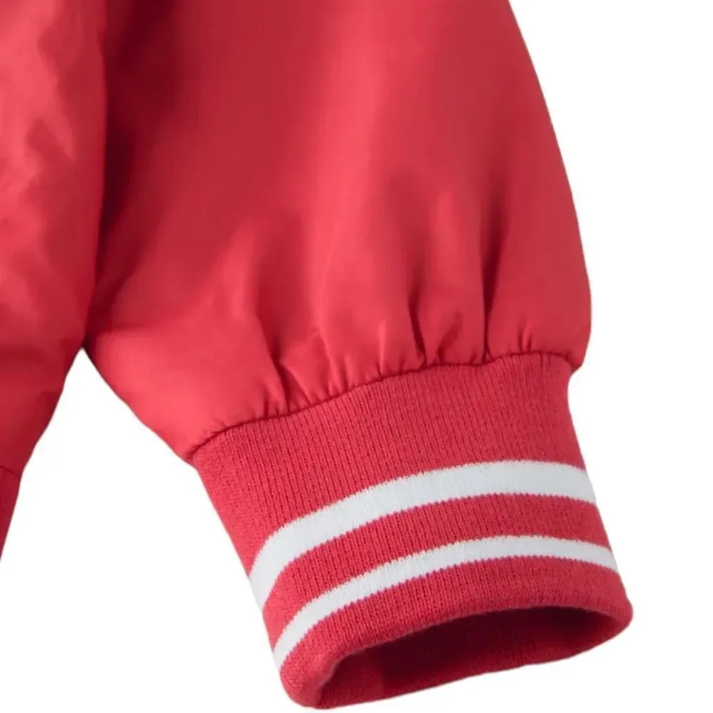 ZARA Kids | Red | NYLON VARSITY JACKET - Picture 4 of 6